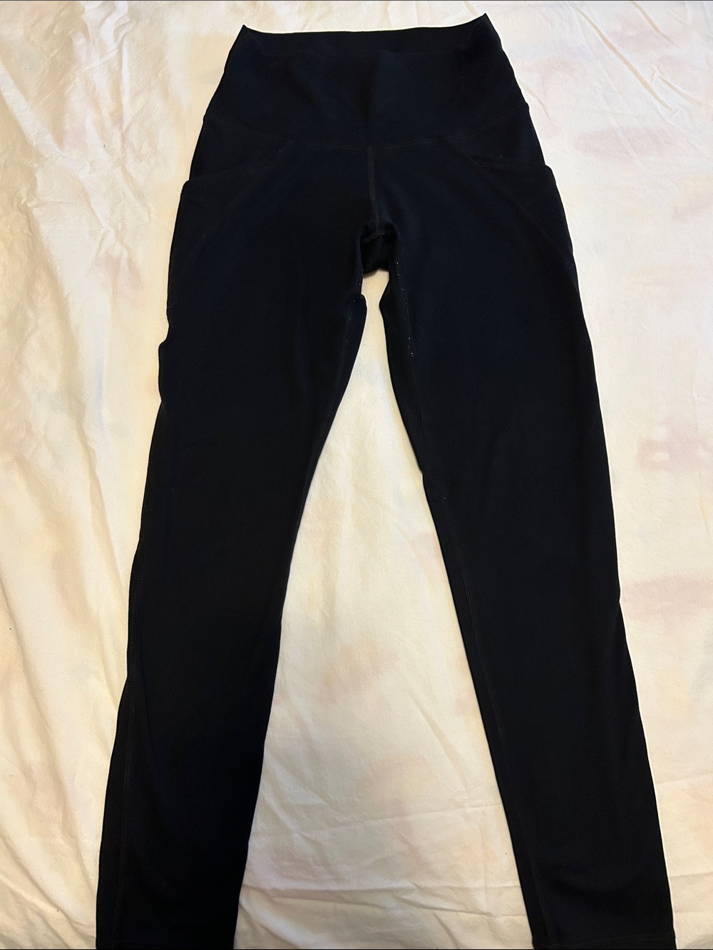 aerie Black Active Leggings with Logo Print